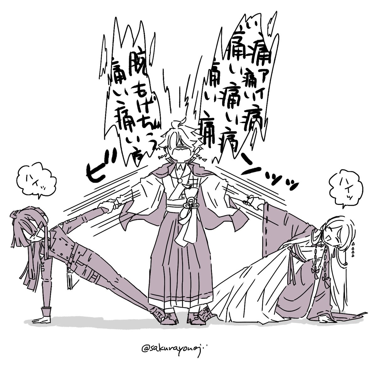 リクエストありがとうございます！
また面白いお題を…！楽しく描かせていただきました～‼‼wavebox.me/msg/eyul3zctmp…