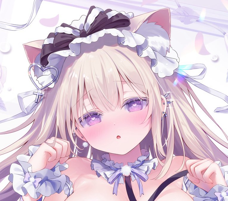 改めて自己紹介…!こういう透明感があるふりふりかわいい女の子を描いてます💐よろしくお願いします!頭にふりふりついてる子かわいい…💞 