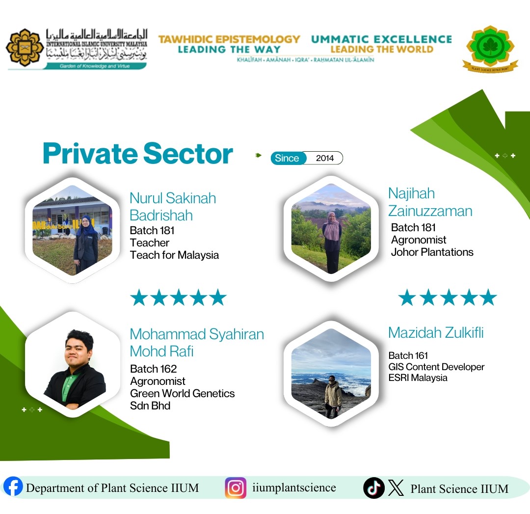 PlantScIIUM's tweet photo. Lebih Sedekad Memupuk Bakti, Dari Akar Membumi Hingga Ke Puncak Jaya πΏ
Sertai kami di Program Ijazah Sarjana Muda Sains dalam Sains Tumbuhan Gunaan (Kepujian) di UIAM Kuantan. Kod UPU: UY6545002 ππ₯Όπ§π½βπΎπ₯°
#PlantScience #UIAM #IIUM https://t.co/qdN9QKZP0K