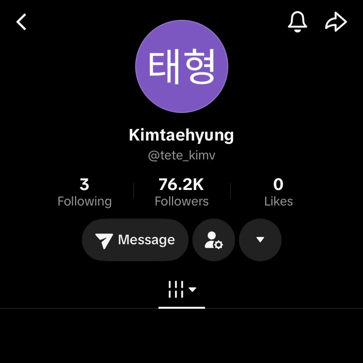 อมกกกกกก แทเปิดแอค tiktok อีกคนแล้ววว ของจริงแน่นอนเพราะจองกุกกะโฮปฟอลแล้ว

tiktok.com/@tete_kimv