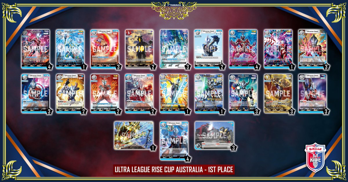 ucg_tw's tweet photo. ◢◤#超人力霸王卡牌遊戲◢◤
快來看看上週末 Ultra League Rise Cup Taiwan, Vietnam, and Australia 四強選手所使用的牌組吧！

再次恭喜 Ultra Leaguer Rey, Ho Dai Huy, and Patrick N. 帶來精彩表現，並成功獲得 2026 年 5 月世界錦標賽的參賽資格！
https://t.co/qZJbgS14hw
https://t.co/QdAeR5rZ6c
https://t.co/vJyHxHosQa