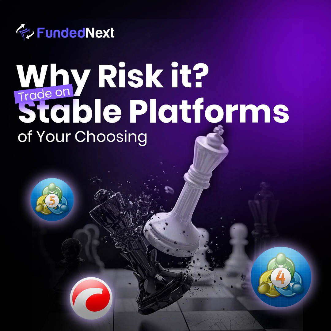 FundedNext's tweet photo. Come back strong with Free Trial, full platform access, and complete Stellar rewards.