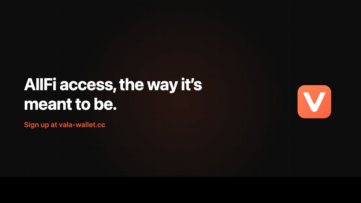 Gateway to Canton. Bringing every Canton app and asset into one place.

No seed phrases. No custodians. Your keys never leave your device.

This is what AllFi access is supposed to feel like.

Sign up today → vala-wallet.cc/waitlist
