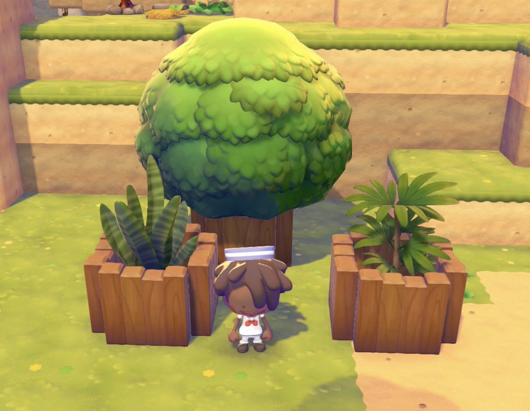 donguri0318's tweet photo. 木のしきりを使った木製プランターのアイデアです💡

#ぽこあポケモン 
 #PokemonPokopia https://t.co/9cYlDqq7Az