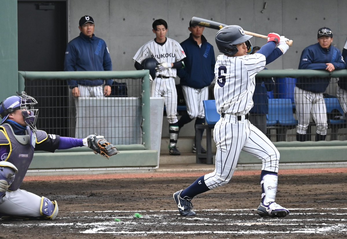 sports_shizuoka's tweet image. ＃ヤマハ の新人 ＃高須大雅 投手（静岡高出）が社会人で初の実戦登板。昨年7月以来、長いブランクを経ての戦線復帰に「野球が全力でできることが楽しい」と話していました。先発 ＃有本雄大 投手も調子を上げています。対する龍谷大は９番遊撃で ＃吉松礼翔 選手（浜松開誠館高出）が出場していました