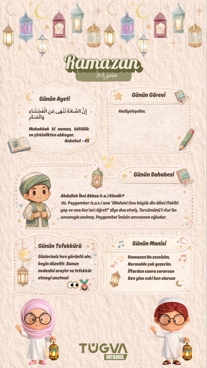 Ramazan Ajandam 🌙

23.Gün

“Muhakkak ki namaz, kötülük ve çirkinlikten alıkoyar.”