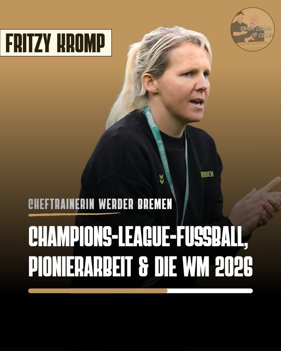 🎙️🟢#Werder-Fans aufgepasst! Bundesliga-Trainerin &amp; ZDF-Expertin FRITZY KROMP war zu Gast in meinem #Podcast FROM COACH TO COACH! Die Themen? Wie man ein Defensivteam in kürzester Zeit zum CL-Anwärter macht, ihre Trainerphilosophie &amp; ihre ZDF-Arbeit!

youtu.be/Y8_jOVpRLso?si…