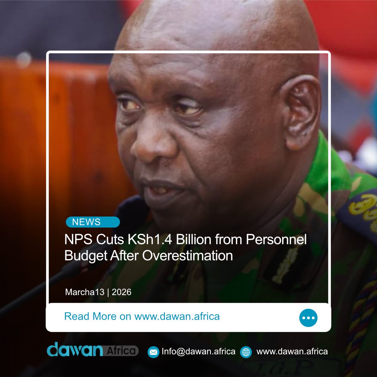 DawanAfrica's tweet image. Kenya’s police budget has been cut by KSh1.4B after inflated officer numbers were exposed. A sharp reminder of how weak workforce planning can drain public funds. #KenyaBudget #PublicAccountability #PoliceService
Read More: shorturl.at/JtDlu