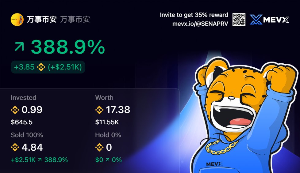 💰 Scalping on $万事币安

0x099f988CDe0a0bB03a90c776A1085a76c6C84444

👁‍🗨 Posion Alert:
t.me/AstroX_Onchain…

➡️ Live Trading: 
t.me/AstroXPro_Bot?…