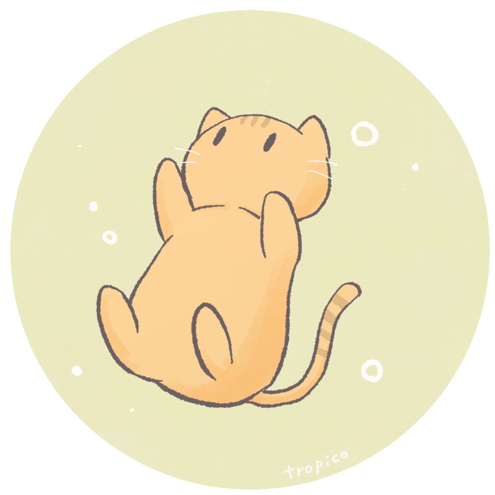 tropico1111's tweet photo. とてもゆるいネコさんのイラストを描きました🐱✨
こちらはフリーアイコンOKです！🍀
個人の範囲（SNSアイコン）でのご使用のみでお使いください！
#イラスト　#ねこ　#フリーアイコン https://t.co/tmVfhSpY4N