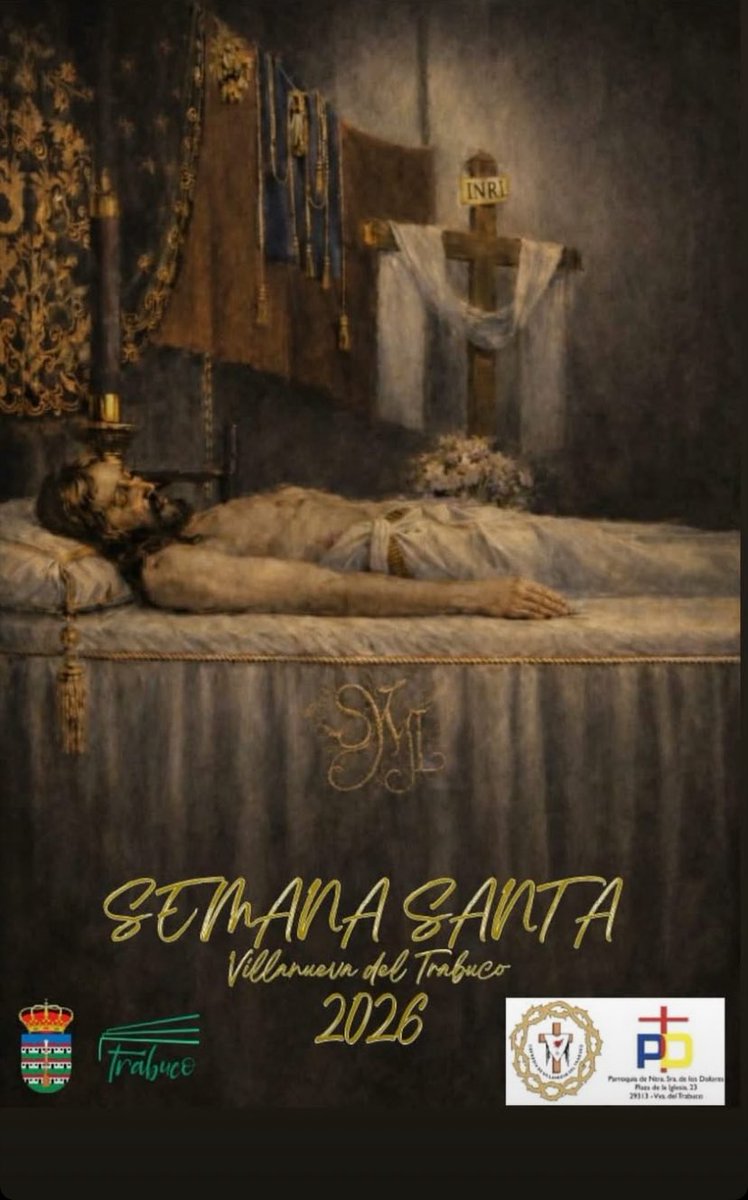 CordobaMartir's tweet photo. ▪️Cartel Semana Santa 2026 de Villanueva del Trabuco (Málaga) 

Autoría: Daniel Barranco Pedrosa   
Via: Cofradía Villanueva del Trabuco 
CC: @faele81 https://t.co/BXraze9s0W