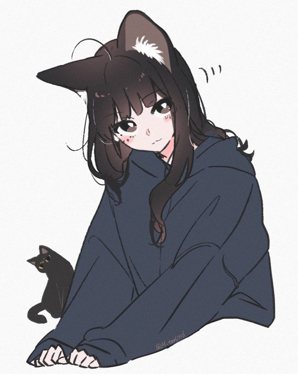 めがてる🐈⬛うちの黒猫、おんなのこ🐾発売中 tweet media