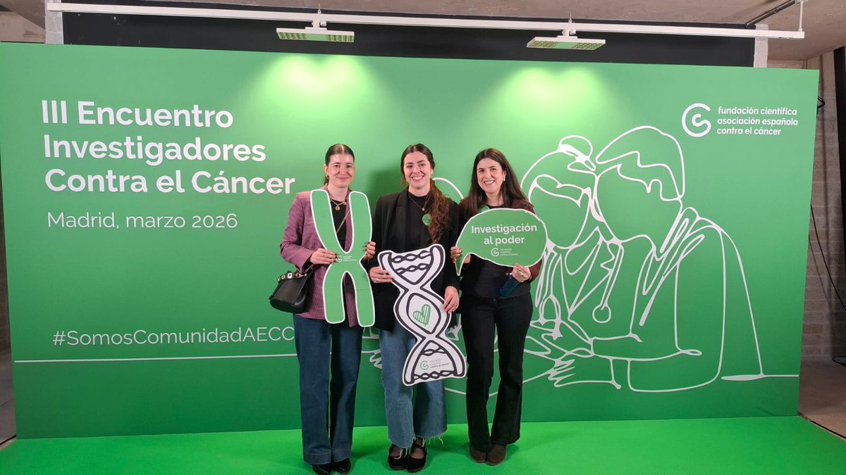 mmolinalejandre's tweet photo. Ayer participé en el III Encuentro de Investigadores Contra el Cáncer de @contracancerINV  @ContraCancerEs 🔬

Un día para compartir ciencia, ideas y conversaciones con otros investigadores, pero también para escuchar a los pacientes💚

#SomosComunidadAECC https://t.co/pJeEHLsRCi
