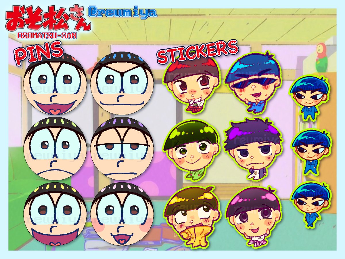 reumiya_'s tweet photo. HELLO!!!! would any1 in the PH🇵🇭 be interested in some ososan fanmerch?
#osomatsusan #ososan #おそ松さん https://t.co/XDnbWQuD4Q