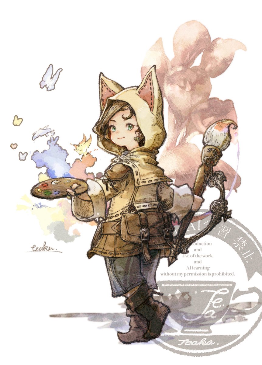 benicya_lr's tweet photo. 🖌️🎨🦋☘️✨

#ff14イラスト #クルル https://t.co/gPNom538Df