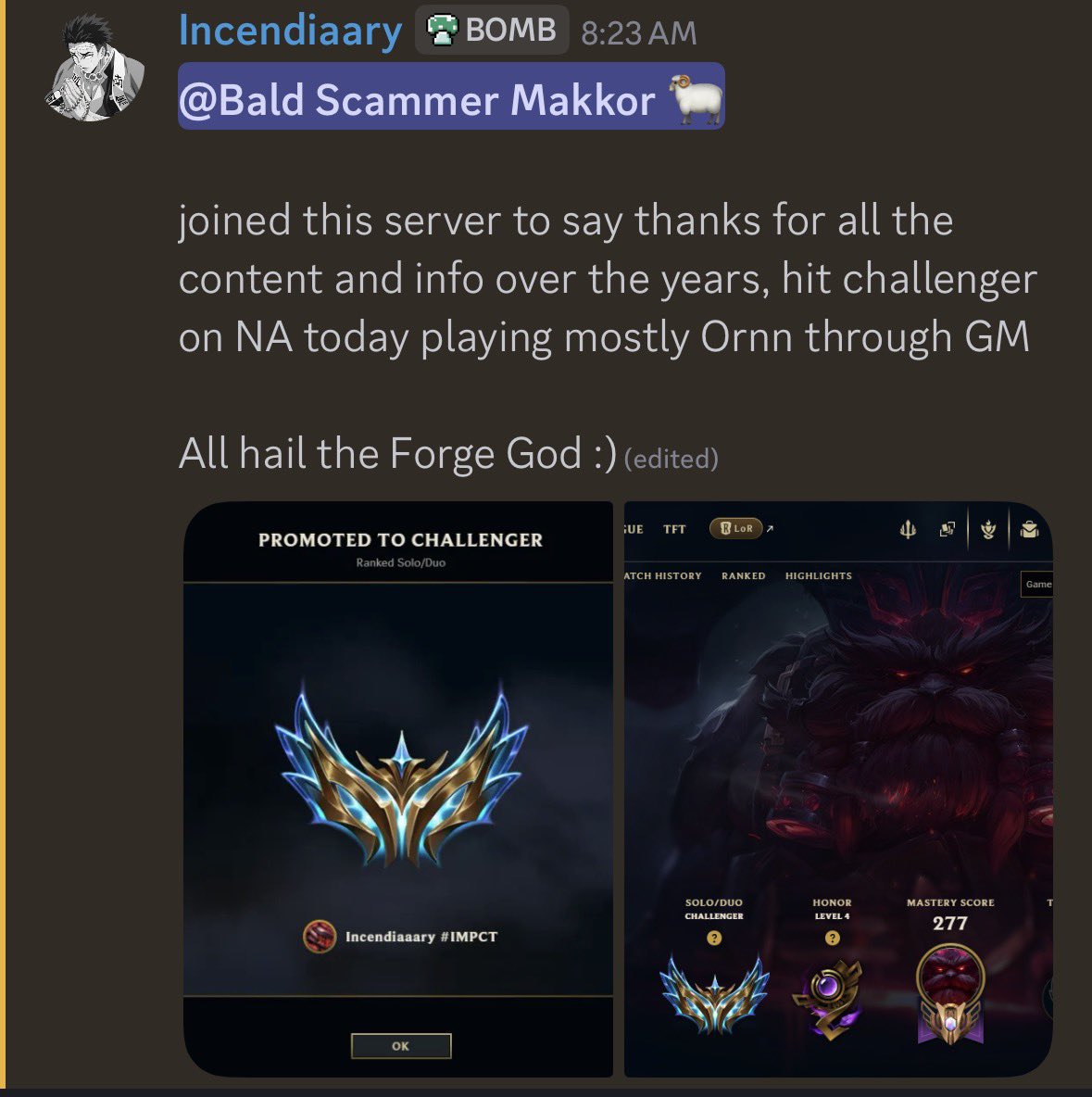 Makkor, Ornn Messiah 🐏 tweet media