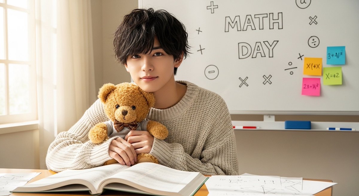 AI__danshi's tweet photo. こんばんは🌙
今日は 数学の日 なんだって 📐
むずかしい問題もあるけど
ゆっくり考える時間って
ちょっと好きだったりするんだよね。
みんなは
数学、好きだった?🧸📖
蓮
#こんばんは #数学の日 #MathDay #3月14日 #蓮くん #今日の蓮くん https://t.co/2Ltz2pzv0H