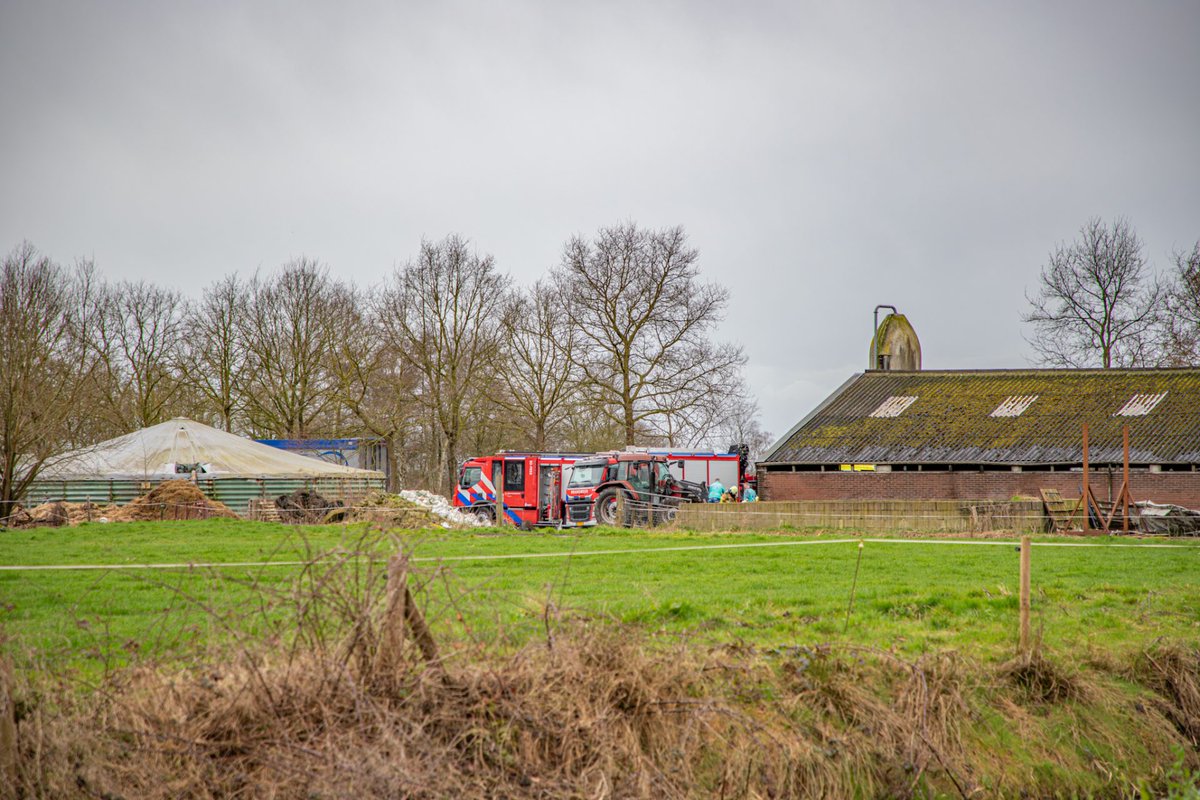 Persoon ernstig gewond bij ongeval op boerenerf bij De Tike