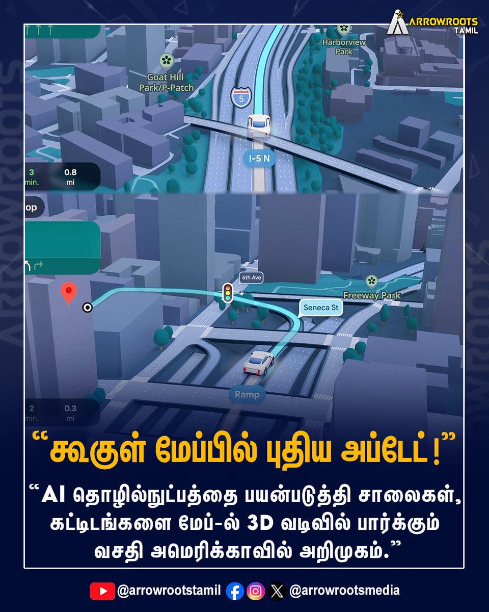 arrowrootsmedia's tweet image. "கூகுள் மேப்பில் புதிய அப்டேட் !"
#GoogleMaps #GoogleReview #googlebusinessprofile #corporateevents #travel #fridaynight #fanengagement #funnymoments  #livestreaming #forecast #ThrowbackThursday #TopFans #fridaynight #socialmedia #comedyreels #comedyevent #arrowroots