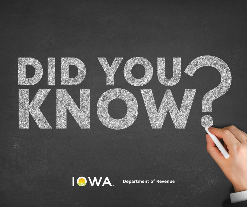 Iowa Department of Revenue tweet media