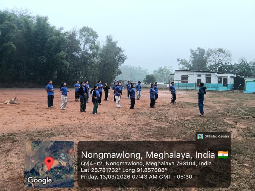NssBalawan's tweet photo. Special Camping 2026 At Nongdewsaw village
Morning Exercise
@CellNehu @nss_rdguwahati @SNONSSMeghalaya @YASMinistry https://t.co/DYBgKx9na1