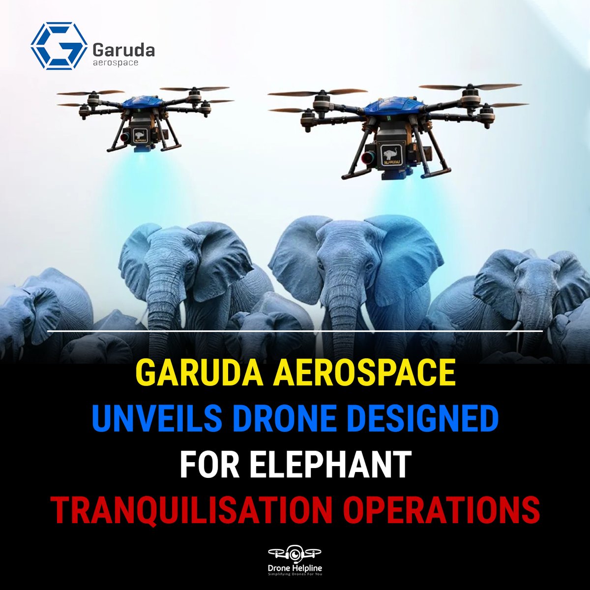 Garuda Aerospace has unveiled a drone for aerial-assisted elephant darting, helping forest officials tranquilise elephants from the air while reducing risks to personnel and disturbance to wildlife.

Source: tinyurl.com/2vubhamb 

#DroneNews
