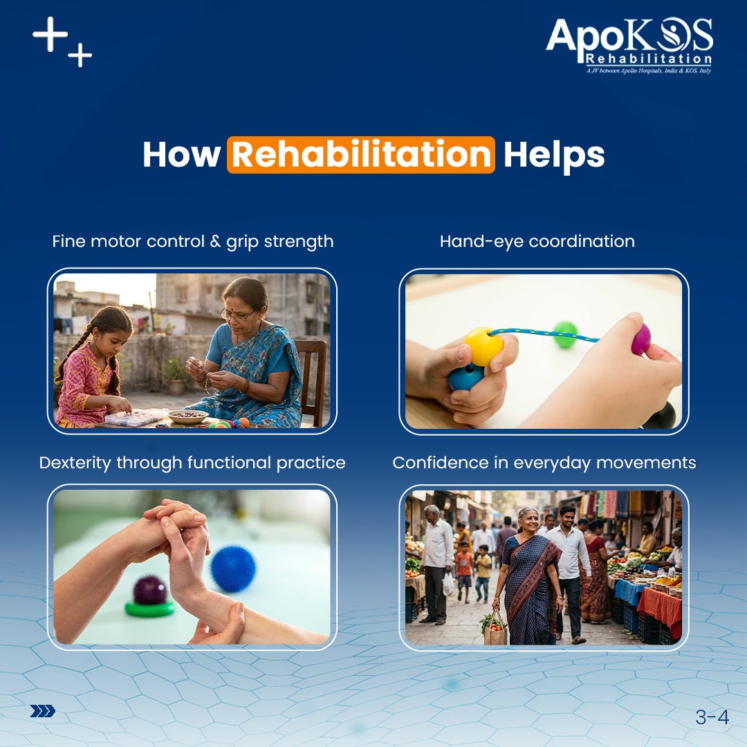 ApoKOSRe's tweet photo. Occupational Therapy at @ApoKOSRe helps improve hand control, coordination &amp; daily independence through structured rehabilitation support.
📞 +91 913 333 9526
🌐 https://t.co/EBQavb5qPv
.
.
.
.
.
#ApoKOSRehab #OccupationalTherapy #NeuroRehabilitation #FunctionalRecovery #Rehab https://t.co/IHQ87g8Vhl