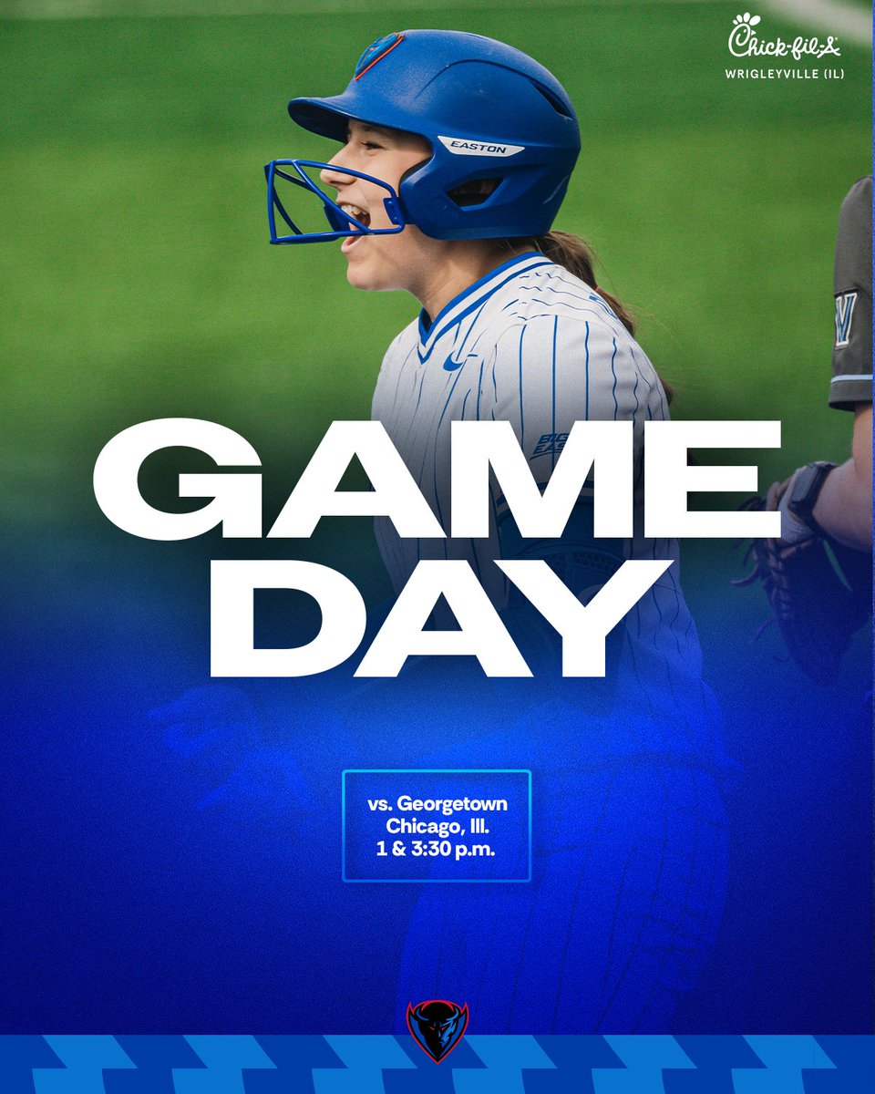 DePaulSB's tweet photo. Back at home to play a pair. It's gameday!

🆚 Georgetown (DH)
⏰ 1 &amp; 3:30 p.m.
📺 Marquee Sports Network
📊 https://t.co/7u29ZckwEv https://t.co/eYQ5H3Fx1J