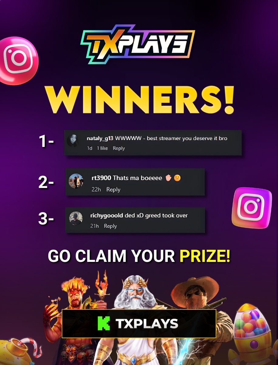 🎁$30 Instagram Giveaway Winners! 🎁

Congratulations to our winners:

1️⃣ "nataly_g13"
2️⃣ "rt3900"
3️⃣"richygooold"

📩 Please send us a DM on the TXPLAYSIG instagram account or join our Discord to claim your prize!🎉

Thanks everyone for participating! 🙌💸