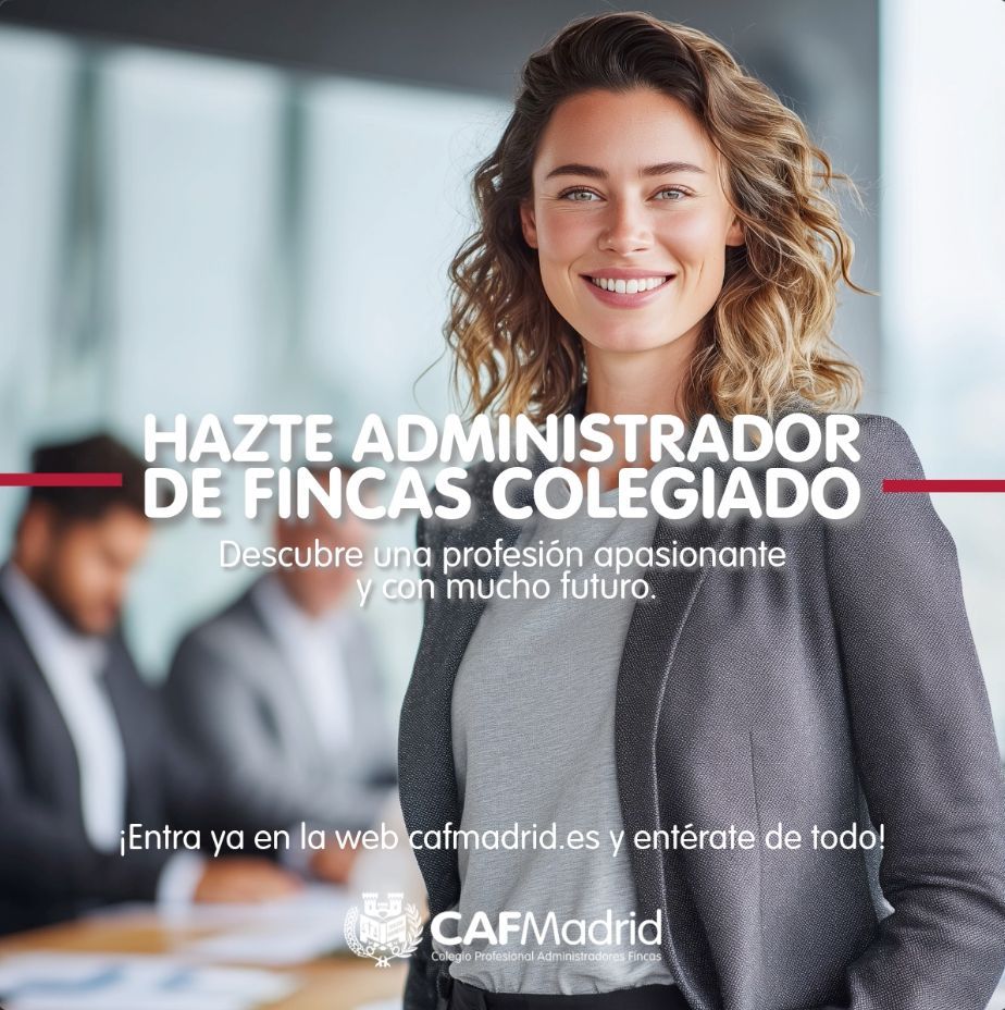 CAFMadrid's tweet photo. 🚀 ¿Quieres llevar tu carrera al siguiente nivel como Administrador de Fincas? 💼✨

🏛️✅ Acceder a la colegiación es más sencillo que nunca a través de la #VentanillaÚnica del @CAFMadrid. Realiza todos tus trámites con total seguridad, rapidez y respaldo institucional. 

¡Únete al colegio líder y potencia tu futuro profesional! 📈

👉 Empieza aquí: 
https://t.co/yL1Zbnxtau

#AFColegiados #AdministraciónDeFincas #Madrid #Emprendedores #Colegiación