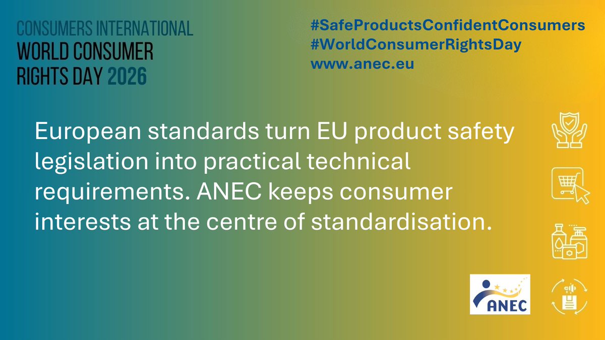 ANEC | Raising standards for consumers tweet media