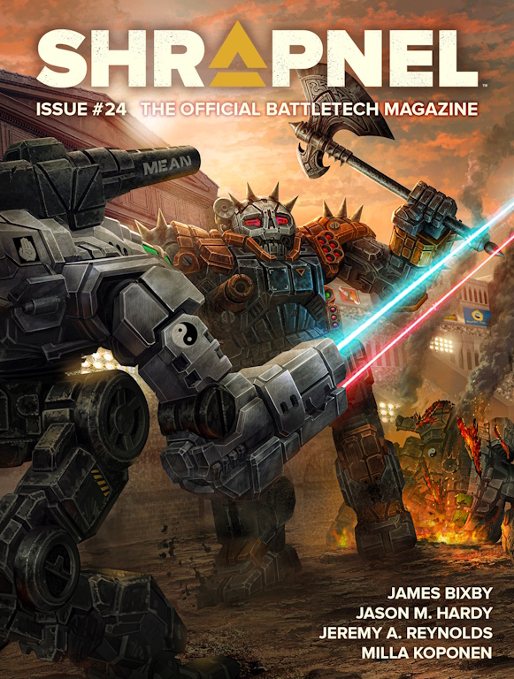 Shrapnel Issue #24 is on the shelf &amp; ready to be added to your collection!

ariesgamesandminis.com/products/shrap…

#battletech #alphastrike #battletechalphastrike #catalystgamelabs #battlemech #battletechminiatures #battletechpaintingandcustoms #classicbattletech #mechwarrior #sciencefiction