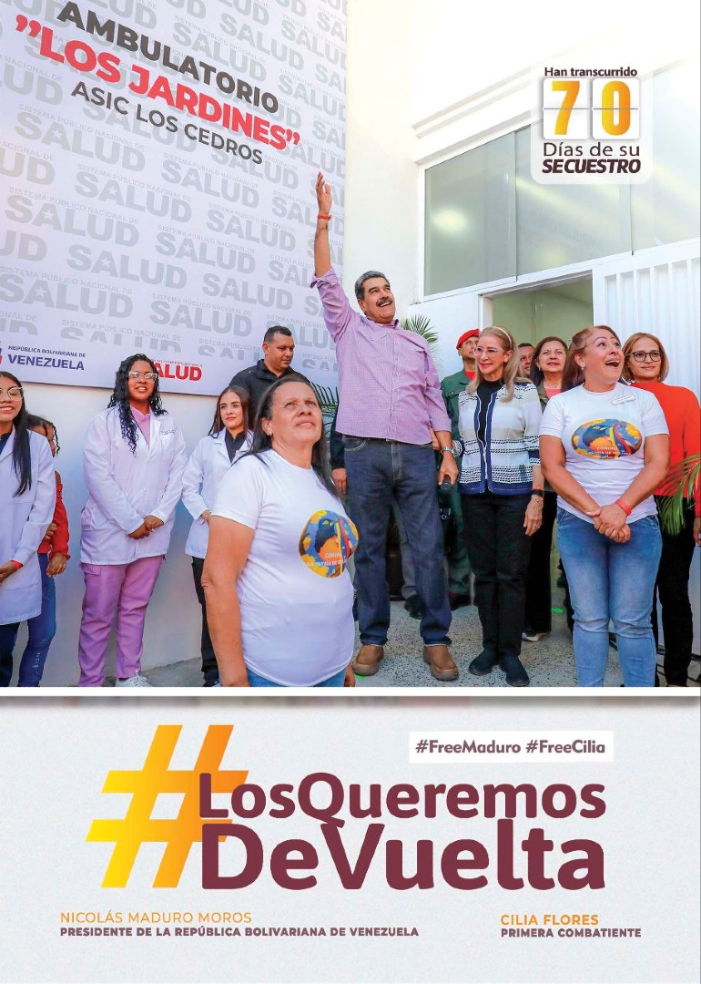 #LosQueremosDeVuelta #BringThemBack #FreeMaduro #FreeCilia 👉🏾✌🏾