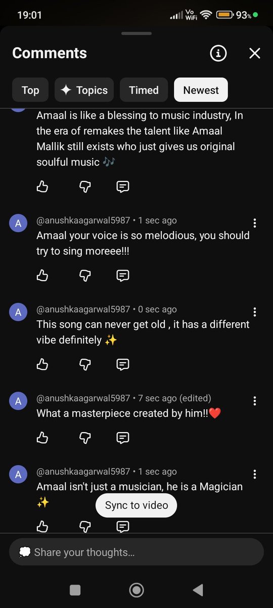 anushkaag2709's tweet photo. Guys, 53M views on #YahinGuzaarDoon on YouTube is about to happen!

Keep streaming &amp; commenting, let’s push it even more.

Let’s go #Amaalians, next stop 100M! 🚀🔥
@AmaalMallik

 #AmaalMallik https://t.co/Kb5NpbGD5F