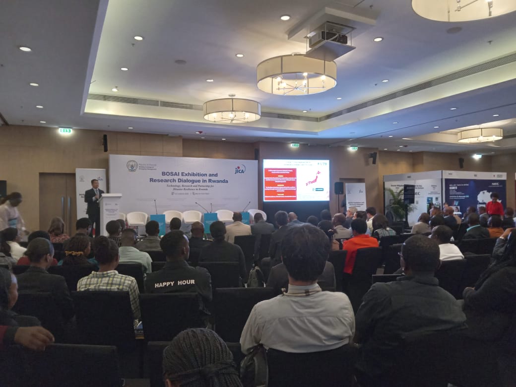 JicainRwanda's tweet image. Happening now on the second and final day of the Bosai Exhibition &amp;amp; Research Dialogue.

Today’s panel brings together actors from government, academia, and development partners to discuss the way forward in disaster response, with collaboration strongly emphasized. The discussion