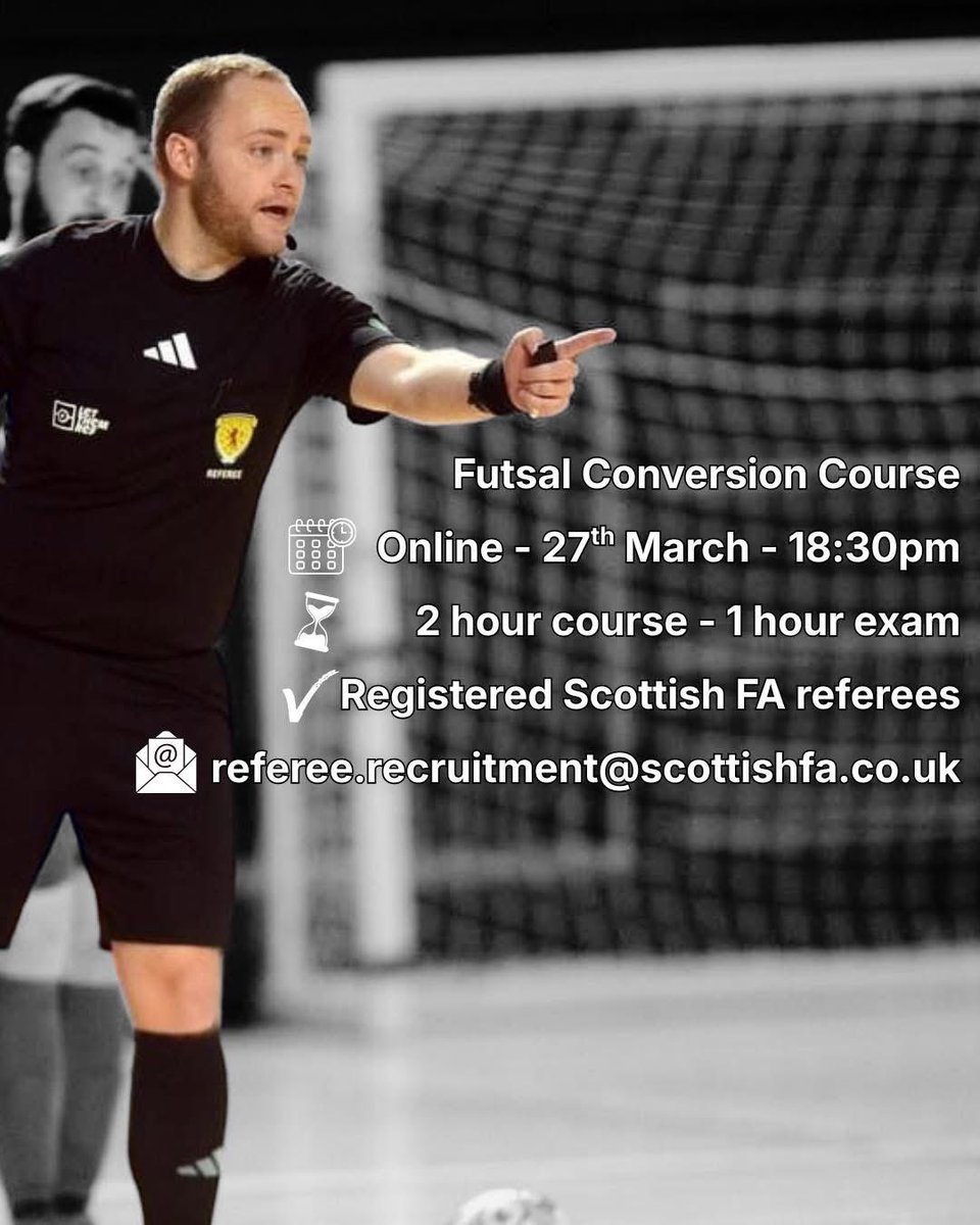 Scottish FA Futsal Referees tweet media