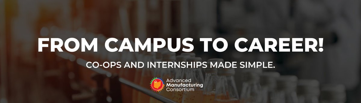 ConnectWithAMC's tweet photo. Are you a college student seeking an internship or co-op in manufacturing? We can help you kickstart your career!

+One online app reaches multiple employers at once
+Our system matches your profile with the right opportunity &amp; employers reach out when there's a strong fit https://t.co/dPlZaJtP1n