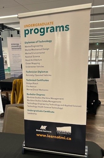 erinl_ca's tweet photo. . @marineinstitute is known for innovation in cold ocean environments. Digital Offshore '26 was happy to host MI at our student exhibits. #DO26 delegates got to make connections w Underwater Vehicles &amp; Naval Architecture students at the MI booth and Eastern Edge Robotics booth. https://t.co/cS4jaFlaCU