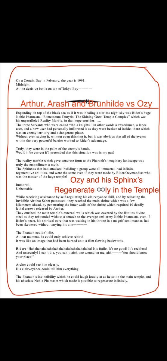 valor_phoenix's tweet photo. 4 - gives him and his Sphinx immortality but Gil has Harpe and with Enkidu and the fact Ozy and his sphinx have divinity, it’s not looking good for Ozy #Gilgamesh #Ozymandias #Fate #Fateseries #FateStayNight #fatezero #FateSR #FateStrange #FateSF #FateGrandOrder #FatePrototype https://t.co/LgMKQcSCeX