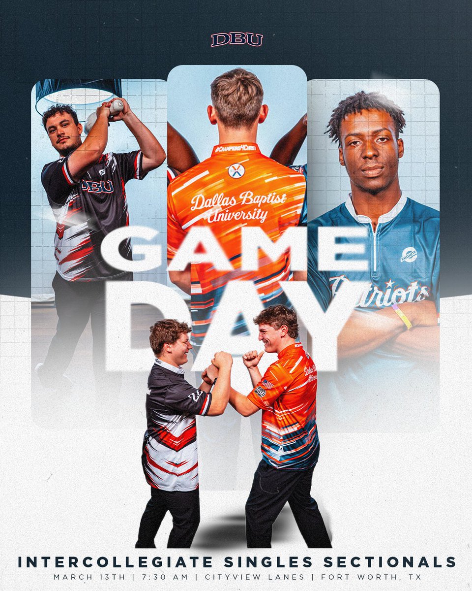 🎳 Intercollegiate Singles Sectionals 
📍 Cityview Lanes - Fort Worth, TX
📺 BowlTV

#UnapologeticallyUs #Champions4Christ #AudienceOfOne ✝️