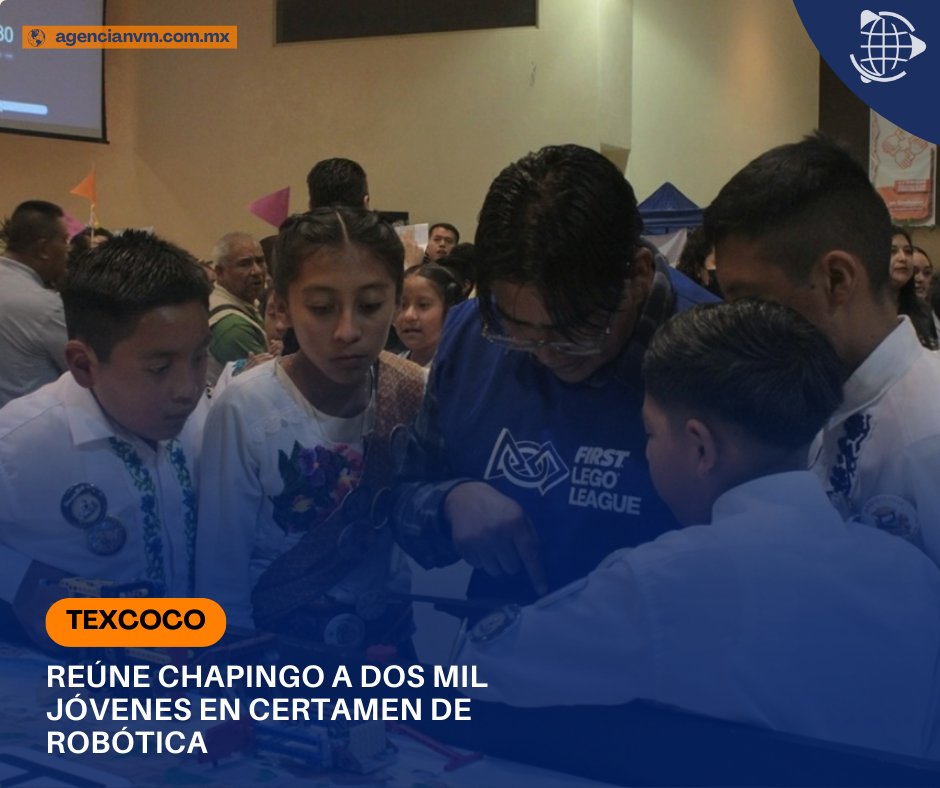 ¡Talento mexiquense en acción! 🚀 La <a href="/UAChapingo/">Universidad Chapingo</a> se convierte en sede del Certamen Estatal de Robótica "First LEGO League". 🤖 2,000 estudiantes de los 125 municipios del #Edoméx compiten por un pase al nacional. agencianvm.com.mx/estado-de-mexi…  #Ciencia #Tecnología #UACh #COMECyT