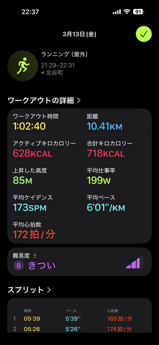 今日は往路は追い風、復路は向かい風🏃