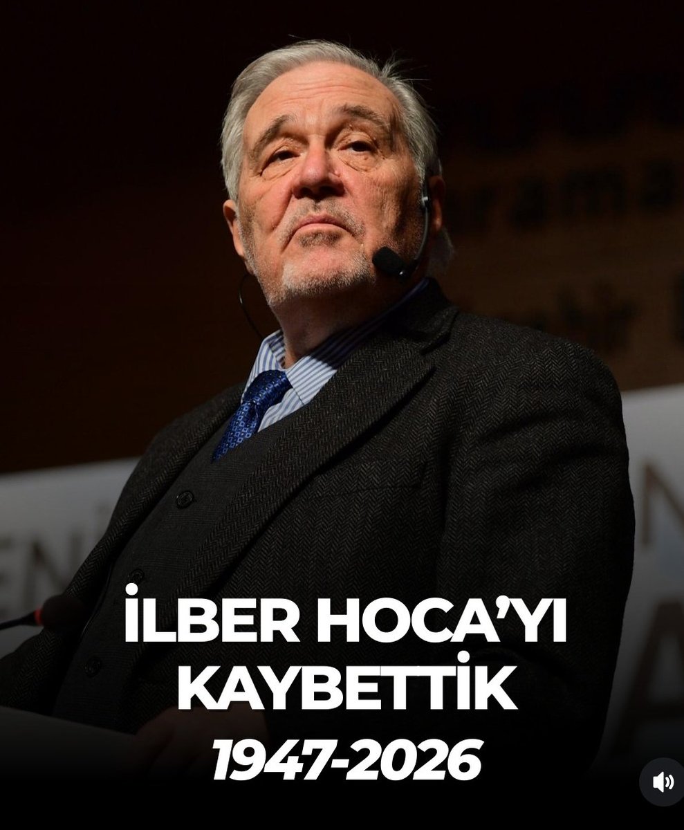 saysur's tweet photo. Ünlü tarihçi ve yazar Prof. Dr. İlber Ortaylı, 13 Mart 2026 tarihinde tedavi gördüğü hastanede 78 yaşında hayatını kaybetti. Bir süredir sağlık sorunları nedeniyle yoğun bakımda olan Ortaylı'ya Allah'tan rahmet, Ailesi ve sevenlerine baş sağlığı dileriz. https://t.co/9G66LBkTHs