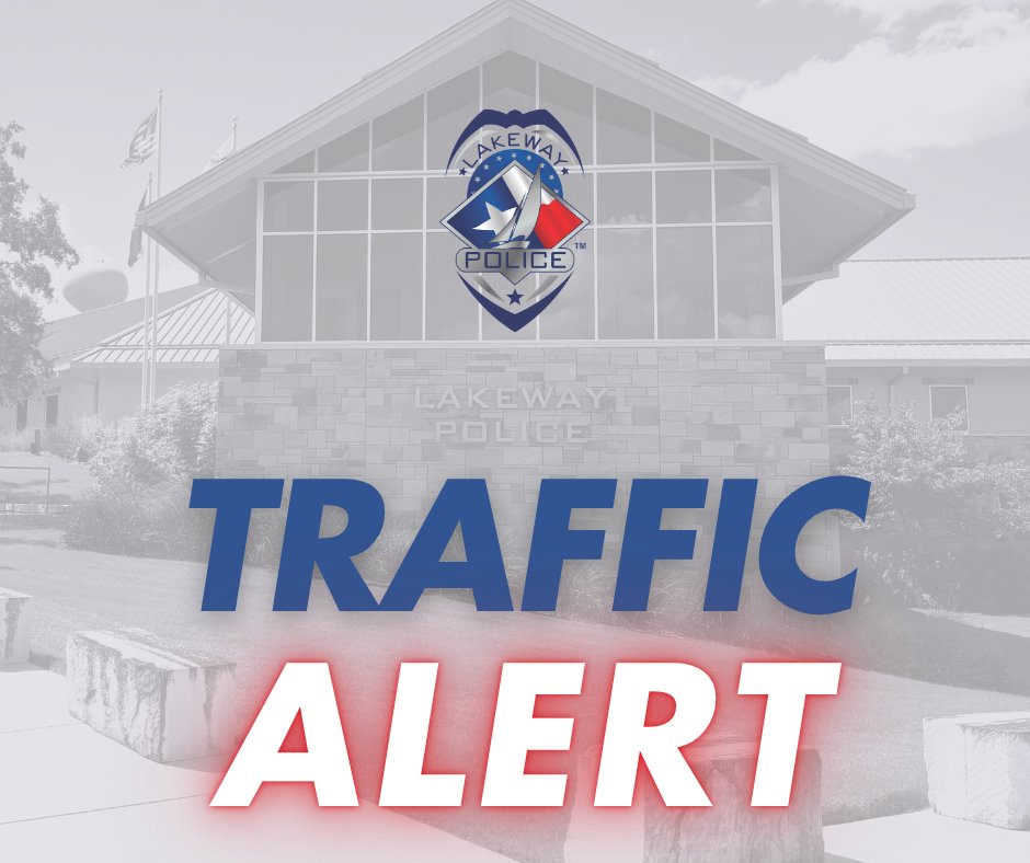 Lakeway Police will temporarily SHUT DOWN the eastbound lanes of Lohmans Crossing Road in front of Tuscan Village at 9AM today to complete an investigation related to a fatality at that location earlier this week. It's anticipated the roadway will be shutdown for around 15