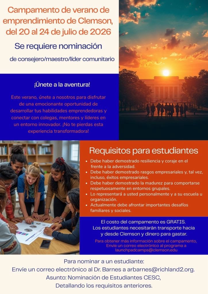 Clemson Entrepreneurship Summer Camp!