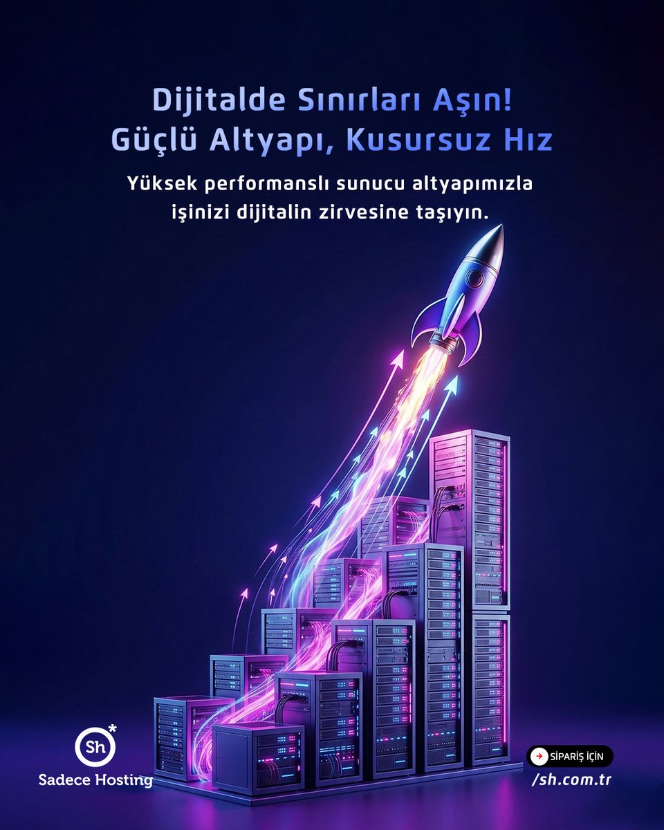sadecehosting's tweet image. 🚀 Dijitalde hız sınırı yok!
Güçlü sunucu altyapımızla projelerinizi zirveye taşıyın.
⚡ Yüksek performans
🔒 Güvenilir altyapı
🌐 Kesintisiz erişim
Web siteniz, uygulamalarınız ve projeleriniz için güçlü hosting çözümleri burada.
sh.com.tr/hosting
#hosting