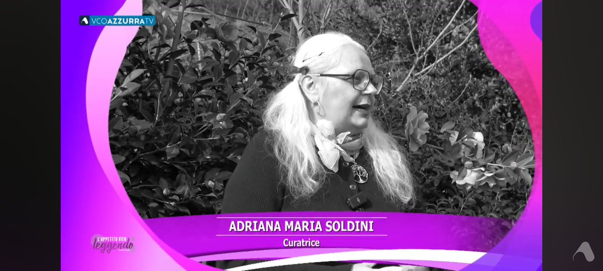 SamArtsFactory's tweet photo. INTERVISTA SU WCO AZZURRA TV
Venerdì 6 marzo ho fatto con Francesca Del Moro e Jara Marzulli un'intervista per "La statura della palma", il catalogo d'arte edito da Seed.II servizio è andato in onda a "L’Appetito Vien Leggendo" sul 19 e ora è sul loro canale YouTube
#postfattrice https://t.co/LhjtBmoOxP