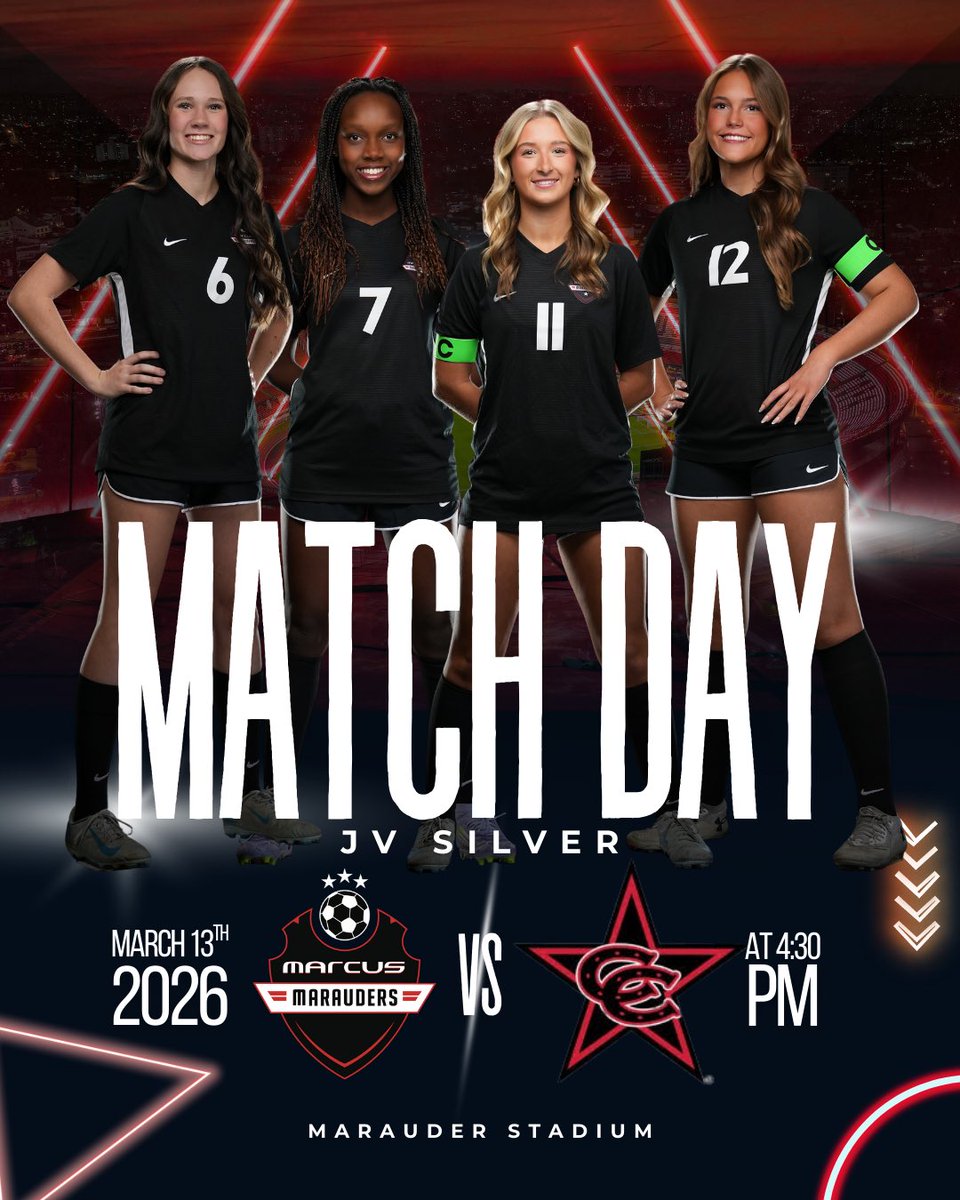 Marcus_MMFCG's tweet photo. GAME DAY GAME DAY GAME DAY!!

Tonight is a BIG game as MMFCG takes on Coppell for the District Championship!! As always, come out, BE LOUD, and cheer on the girls as we close out district play!! ❤️🖤⚽️ #wearthetarget https://t.co/BcaFl3tTlM