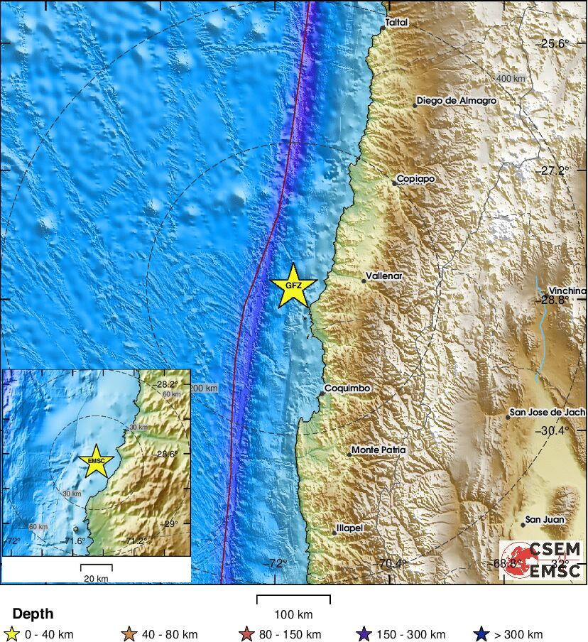 🔔#Earthquake (#sismo) M6.2 occurred 69 km W of #Vallenar (#Chile) 6 min ago (local time 10:39:21). More info at:
📱m.emsc.eu/#app
🌐m.emsc.eu/?id=1959896
🖥emsc-csem.org/Earthquake_inf…
