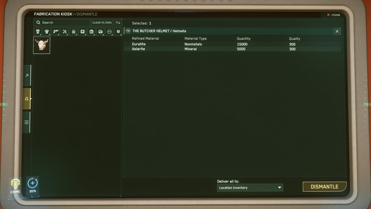 UbooGaming's tweet image. Question of the day for my Star Citizen friends:  
Is dismantling supposed to give us a blueprint?
#starcitizen #question #crafting
@RobertsSpaceInd @CloudImperium